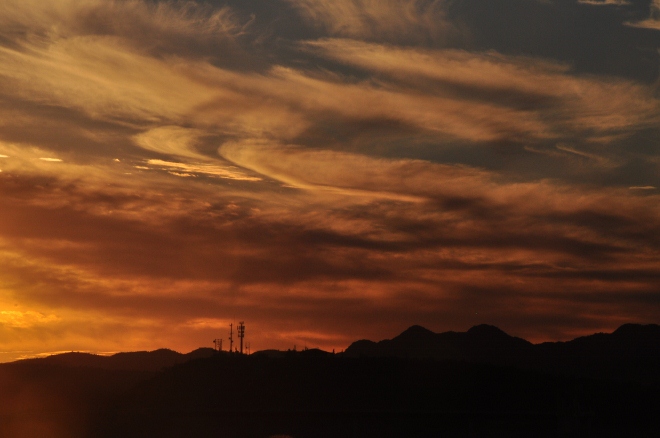 sunset over Lake Pleasant